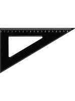 Треугольник 30гр 18см черный Проф 4485 1/20