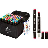 Набор маркеров 2-стор для скетча Attomex 80цв.в сумке 5044402