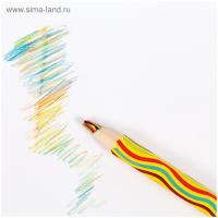 Карандаш многоцветный грифель DeVente Rainbow 5020300, 5026500 Hatber 30150 