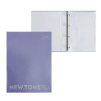 Тетрадь на кольцах А4 80л Хатбер NEWtone 05054 05019 лаванда, серый 1/10