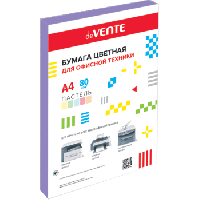 Бумага А4 20л пастель сиреневая Devente 2072237