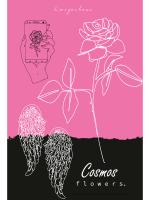 Ежедневник А5 Collezione софт тач 80л "наброски на черно розовом 8277