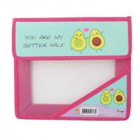 Папка для тетрадей А5 липучка Пчелка ПМ-А5-03 половинки авокадо