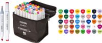 Набор маркеров 2-стор для скетчинга 40цв в сумке DeVente 5044105