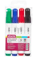 Набор маркеров для флипчарта Attache 4цв 916468, 1801281