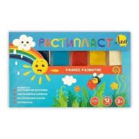 Пластилин 12цв ЛЕО Растипласт растительный 240г 