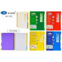 Тетрадь 120л А5 пластик с разделителями MC-7734