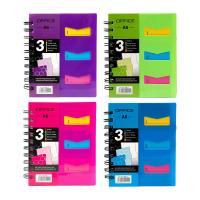 Записная книжка А6 пластик 120л разелители Alingar 6017