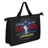 Папка- сумка школьная А4 с ручками Проф "мотивирующие надписи 8617