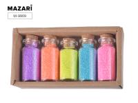 Набор блесток декор 5цв в баночках Mazari 9909 1/12 