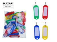 Брелок-бирка для ключей 50шт Mazari 2390 52х23мм,