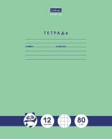 Тетрадь 12л клетка Хатбер "Панда" 80г 1/140