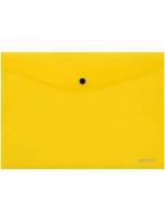 Папка конверт А4 180мк с кнопкой Prof желтый ПК-3024 1/12