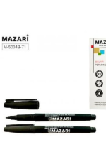 Маркер перман. Mazari 5004 тонкий нак. черный 1/12