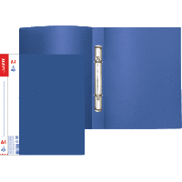 Папка 2 кольца deVente D 20 мм 3081407/9 синяя черная