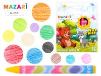 Восковые мелки 12цв Mazari 6383-12 1/