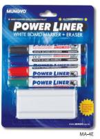 Набор маркеров для доски 4цв Mungyo со стирателем 