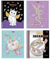 Тетрадь 48л гребень Хатбер 3D фольга "Золотой микс" 1/4/96