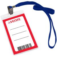 Бейдж 63х105 с лентой вертикаль deVente 4010902 1/50