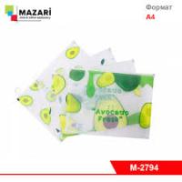 Папка на молнии А4 с расширением deVente авокадо 2794, 3072112
