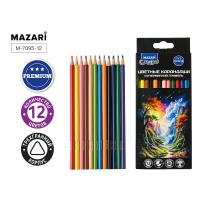 Карандаши 12цв Mazari 3-гран супер мягкие 7095-12 1/12