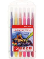 Фломастеры -кисточки 12цв Proff пластик футляр 8514 1/12