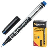 Маркер перм. Brauberg метал. нак. 150508 синий 1/12