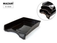 Лоток горизонтальный одиночный Devente 3041801, Mazari 16049/50, BURO черный, серый 