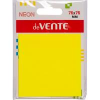 Стикеры самокл. прозрачные 76х76 50л желтые Devente 2011330