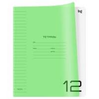 Тетрадь 12л линия BG пластик UniTone Neon голубая 8904 салатовая 8903 1/150