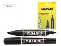 Маркер двухсторонний черный 2мм/скош 6мм Alingar 5538, Mazari 5003 5041 1/12