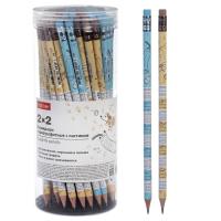 Карандаш ч\г Hatber 92487 черн дер ластик табл умнож 1/144