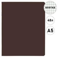 Тетрадь 48л Хатбер soft touch коричн. шоколад, каштановый мед 1/60