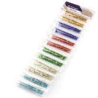 Набор бисера в тубах 12цв Alingar 6474