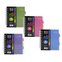 Записная книжка А6 пластик 120л разелители Alingar 10565