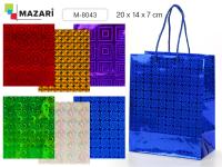 Пакет подарочный голография 20х14см Mazari 8193 8043 devente 9041602