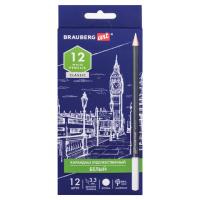 Карандаш белый художественный Brauberg 181695 1/12