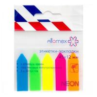 Набор закладок пластик 45х12 5х20шт Неон стрелки BURO, Attomex 2011700 1/24