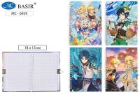 Блокнот на замке 18х13см Alingar Анимэ 11309