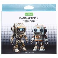 Фломастеры 18цв Hatber "Роботы 84604, дрифт 89908 1/12