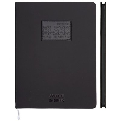 Дневник кожзам Devente 2020669 Total Black 