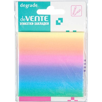 Стикеры самокл. прозрачные 76х76 50л Devente 2011445 Degrade
