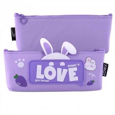 Пенал косметичка Alingsr 11360 заячьи ушки