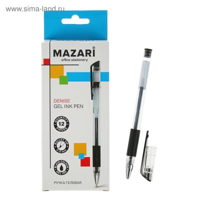 Гелевая ручка Mazari Denise 5523 черная 1/40