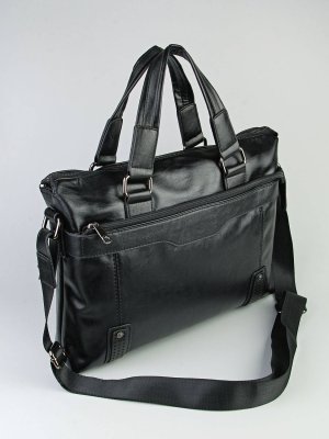 Сумка- портфель мужская эко-кожа  Barez черная 6089-7