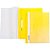 Папка скоросшиватель прозрачный верх с карманом 180/140мк Intex желтый 1\12