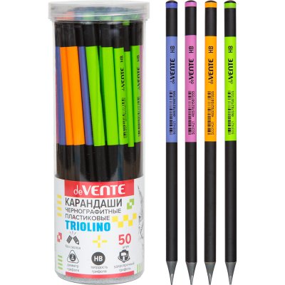 Карандаш ч\г Devente Triolino 3-гран 5031421 1/50