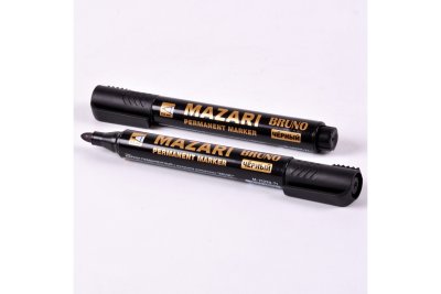 Маркер перман. Mazari черный 2,5мм 15229 1/50