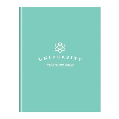Еженедельник А5 BG soft Touch ламинат University 12113 бирюзовый
