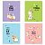 Тетрадь 48л линия Space "рисунки Corgi, Funny Cat" 42966/80 1/60